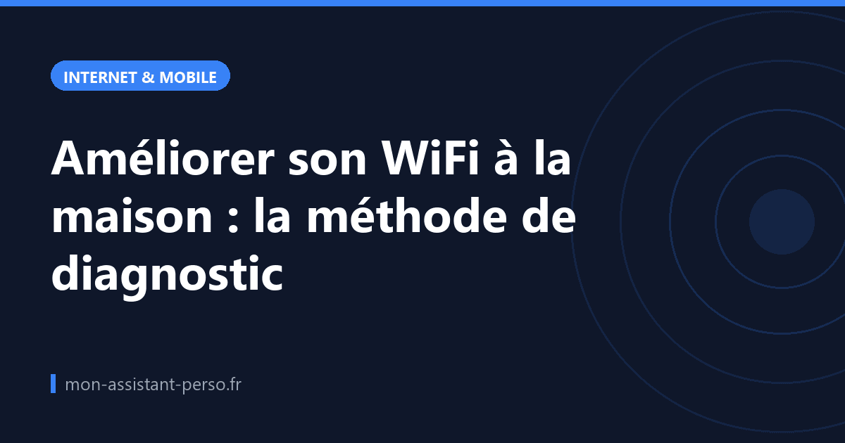 Améliorer son WiFi à la maison : la méthode de diagnostic